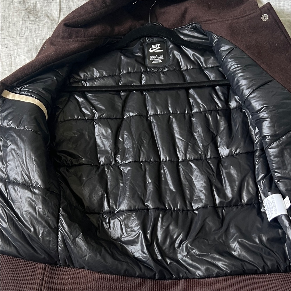 Nike NSW Destroyer Bomber Wool and leather jacket - Picture 5 of 8